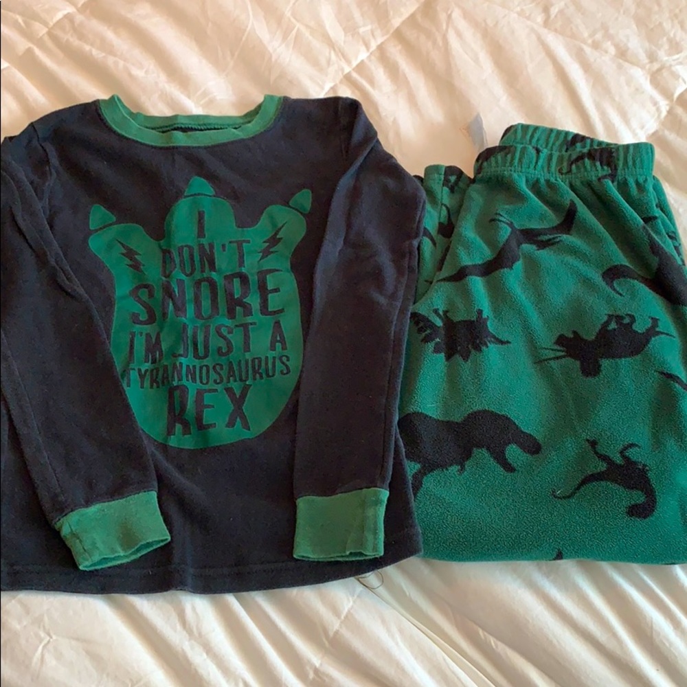 Boys dinosaur pj set